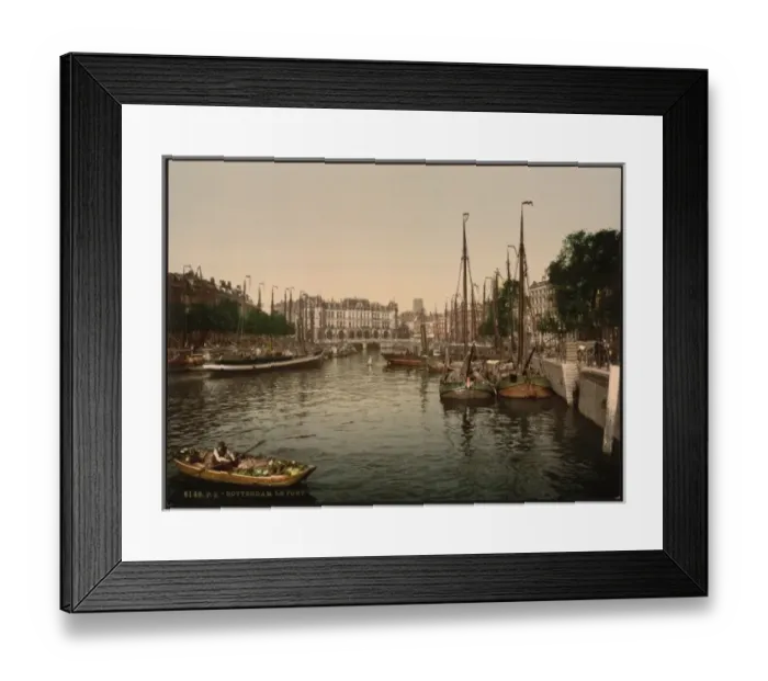 Framed Print : The embankment, Rotterdam, Holland Framed Print : The embankment, Rotterdam, Holland