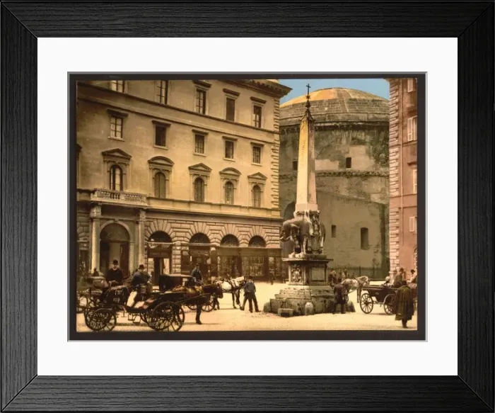 Framed Print : Piazza di Minerva, Rome, Italy Framed Print : Piazza di Minerva, Rome, Italy