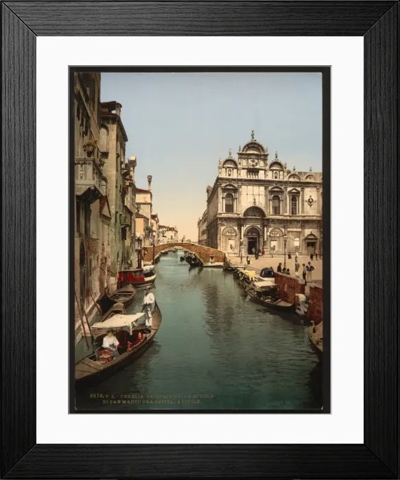 Framed Print : Before St. Marks and public hospital, Venice, Italy Framed Print : Before St. Marks and public hospital, Venice, Italy