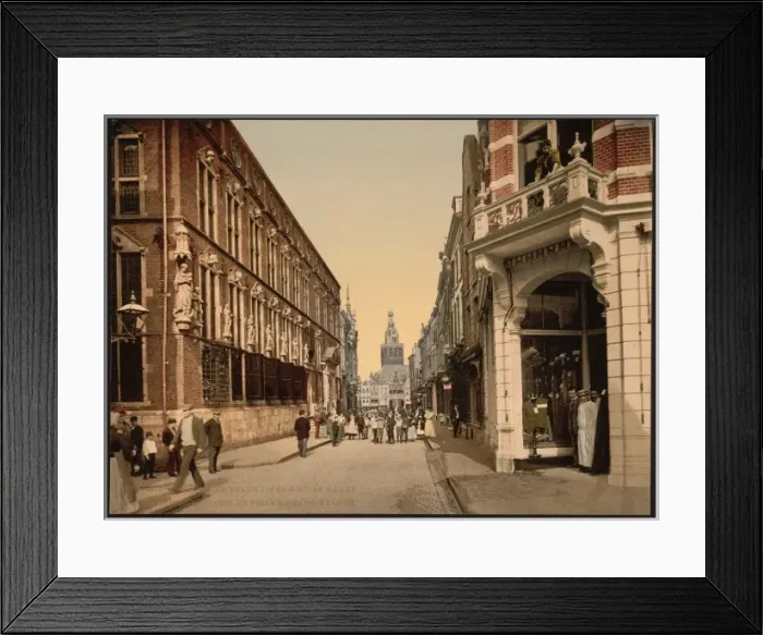 Framed Print : The town hall and the great market, Nymegen (i. e. Nijmegen) Framed Print : The town hall and the great market, Nymegen (i. e. Nijmegen)