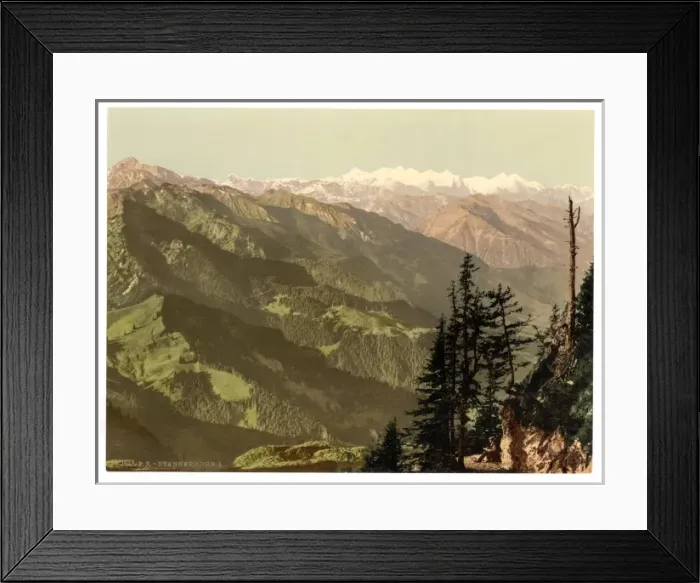 Framed Print : Panoramic view towards Oberland, Stanserhorn Switzerland Framed Print : Panoramic view towards Oberland, Stanserhorn Switzerland