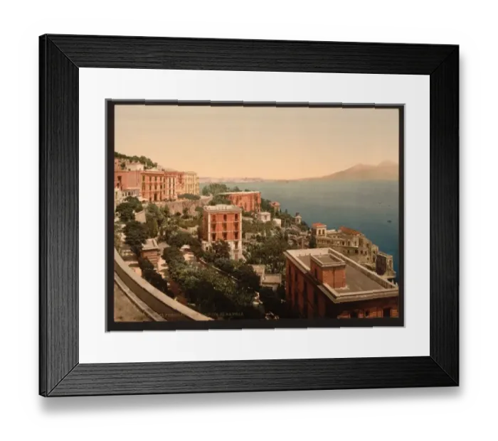 Framed Print : Il Posilippo and waterfront, Naples, Italy Framed Print : Il Posilippo and waterfront, Naples, Italy