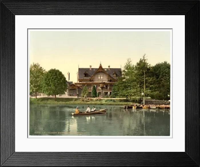 Framed Print : Lake in the Park, Bremen, Germany Framed Print : Lake in the Park, Bremen, Germany