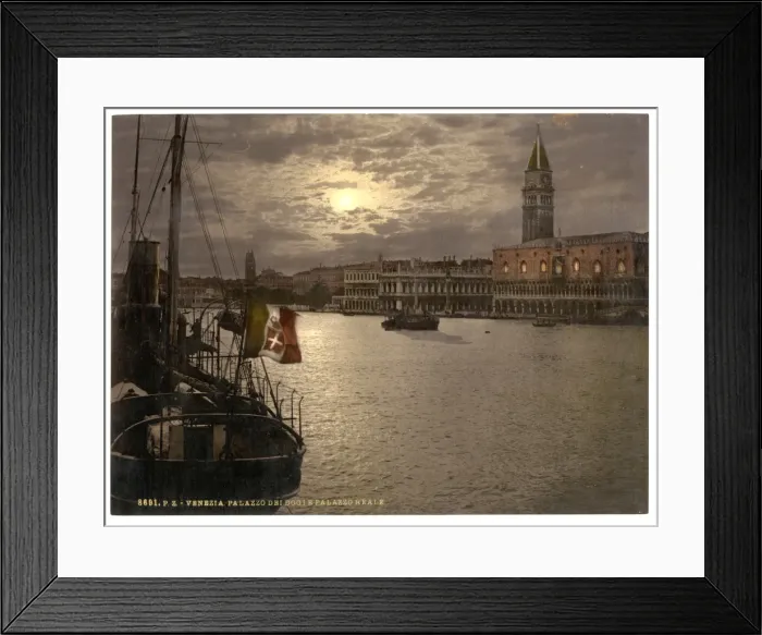 Framed Print : Grand Canal and Doges Palace by moonlight, Venice, Italy Framed Print : Grand Canal and Doges Palace by moonlight, Venice, Italy