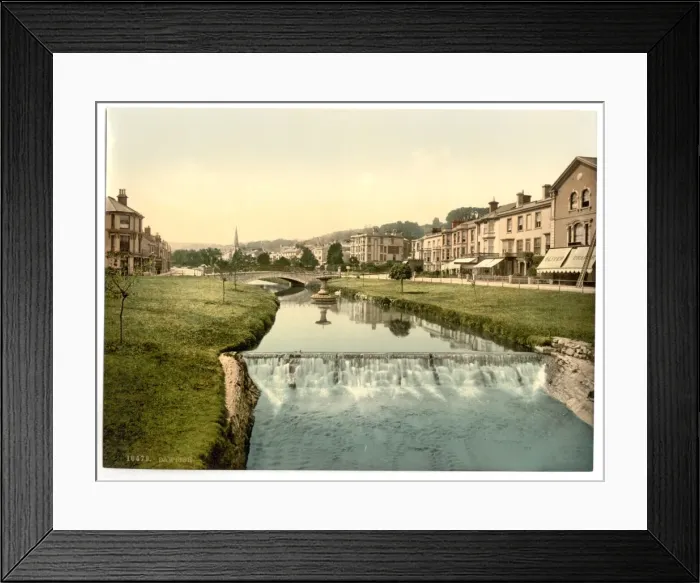 Framed Print : General view from cascade, Dawlish, England Framed Print : General view from cascade, Dawlish, England