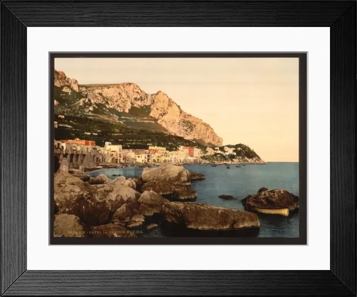 Framed Print : The grand marina, Capri Island, Italy Framed Print : The grand marina, Capri Island, Italy