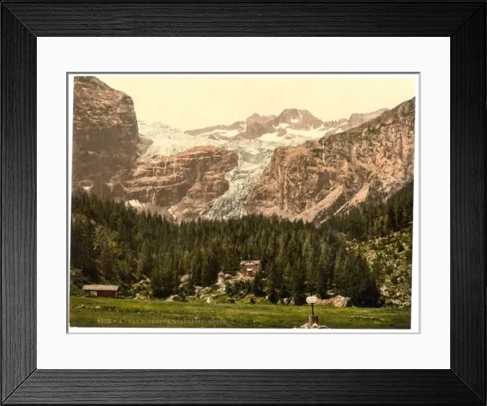 Framed Print : Val di Genova, Bolognini Hut, Tyrol, Austro-Hungary Framed Print : Val di Genova, Bolognini Hut, Tyrol, Austro-Hungary