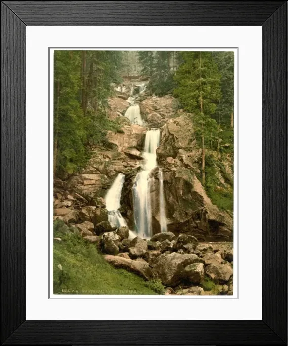 Framed Print : The Waterfall, Treiberg, Black Forest, Baden, Germany Framed Print : The Waterfall, Treiberg, Black Forest, Baden, Germany