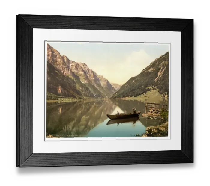 Framed Print : Klonthal Lake, Glarus, Switzerland Framed Print : Klonthal Lake, Glarus, Switzerland