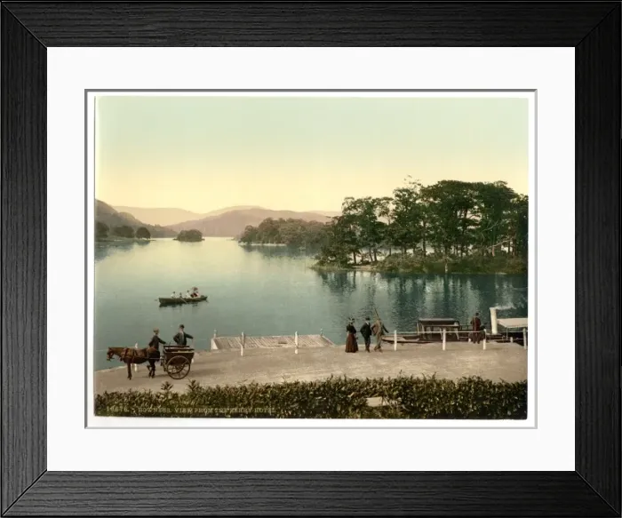 Framed Print : Windermere, Bowness, from Ferry Hotel, Lake District, Englan Framed Print : Windermere, Bowness, from Ferry Hotel, Lake District, Englan