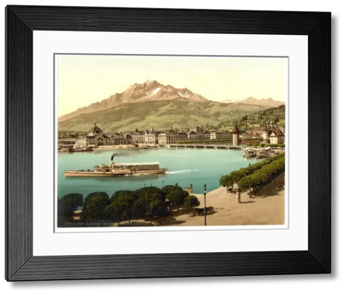 Framed Print : Railway station and Pilatus, Lucerne, Switzerland Framed Print : Railway station and Pilatus, Lucerne, Switzerland