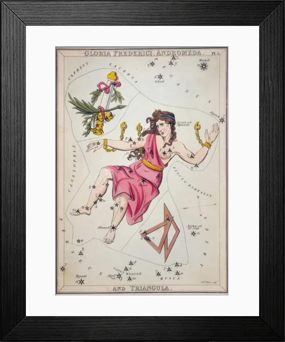 Framed Print : Gloria Frederici, Andromeda, and Triangula Framed Print : Gloria Frederici, Andromeda, and Triangula