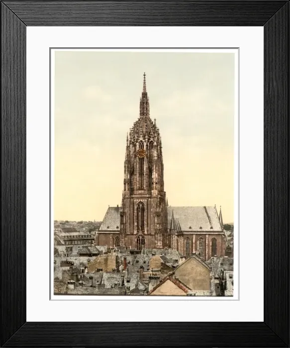 Framed Print : Cathedral, Frankfort on Main (i. e. Frankfurt am Main), Germa Framed Print : Cathedral, Frankfort on Main (i. e. Frankfurt am Main), Germa