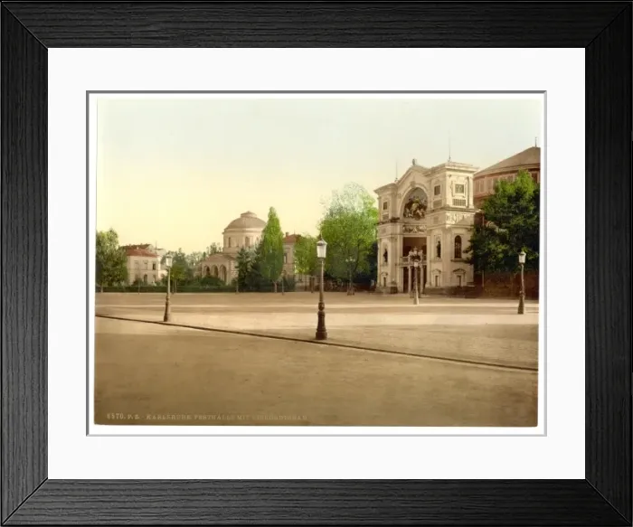 Framed Print : Pavilion at Vierortsbad, Karlsruhe, Baden, Germany Framed Print : Pavilion at Vierortsbad, Karlsruhe, Baden, Germany