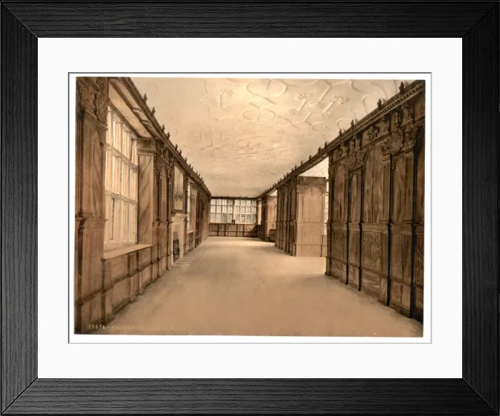 Framed Print : Haddon Hall, the ball room, Derbyshire, England Framed Print : Haddon Hall, the ball room, Derbyshire, England