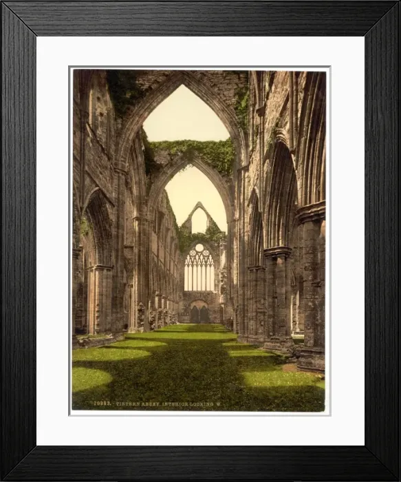 Framed Print : Abbey interior, looking W. Tintern, England Framed Print : Abbey interior, looking W. Tintern, England