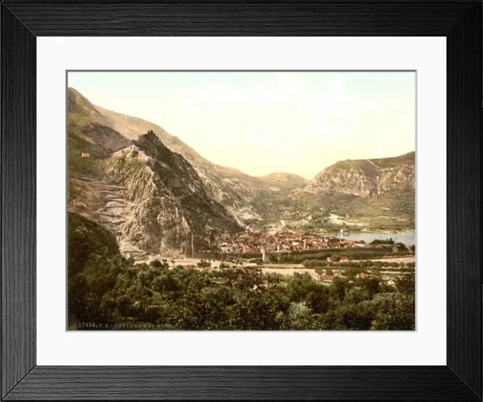 Framed Print : Cattaro, from the north, Dalmatia, Austro-Hungary Framed Print : Cattaro, from the north, Dalmatia, Austro-Hungary