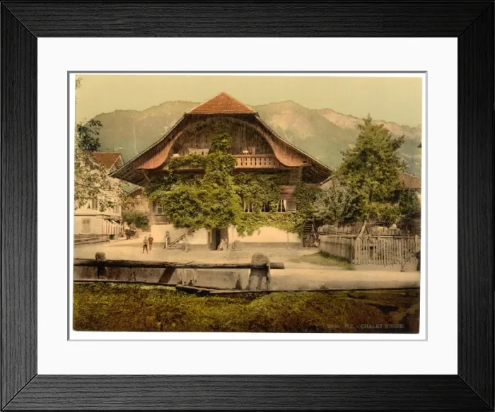 Framed Print : Chalet Suisse, Bernese Oberland, Switzerland Framed Print : Chalet Suisse, Bernese Oberland, Switzerland