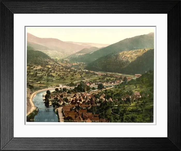Framed Print : Valley of Murg from Eberstein, Baden-Baden, Baden, Germany Framed Print : Valley of Murg from Eberstein, Baden-Baden, Baden, Germany