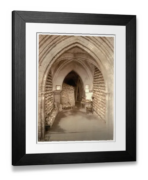 Framed Print : The church crypt, Hythe, England Framed Print : The church crypt, Hythe, England