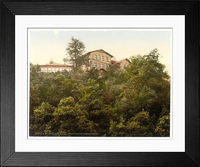 Framed Print : Rosstrappe Restaurant, Thale, Bodethal, Hartz, Germany Framed Print : Rosstrappe Restaurant, Thale, Bodethal, Hartz, Germany