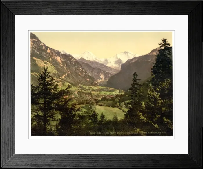 Framed Print : Jungfrau, Monch and Eiger Mountains, Bernese Oberland, Switz Framed Print : Jungfrau, Monch and Eiger Mountains, Bernese Oberland, Switz