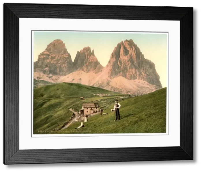 Framed Print : Sella Joch and Langkofl, Tyrol, Austro-Hungary Framed Print : Sella Joch and Langkofl, Tyrol, Austro-Hungary