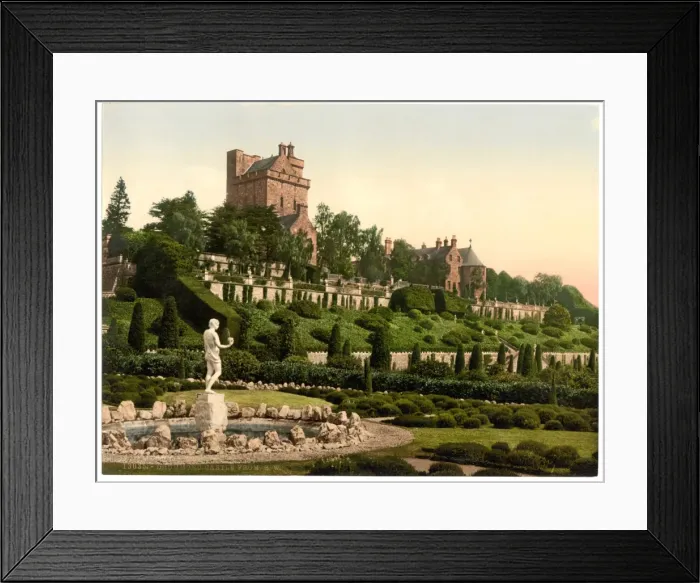 Framed Print : Drummond Castle from S. W. (i. e. Southwest), Scotland Framed Print : Drummond Castle from S. W. (i. e. Southwest), Scotland