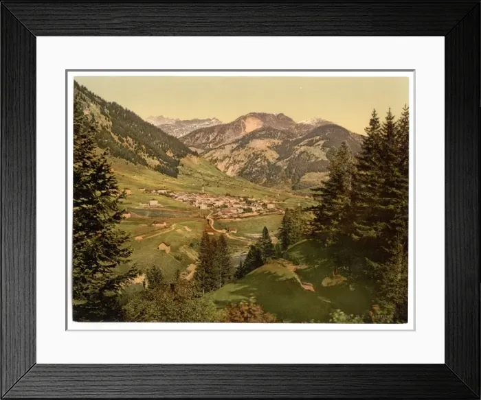 Framed Print : Airolo, general view, St. Gotthard Railway, Switzerland Framed Print : Airolo, general view, St. Gotthard Railway, Switzerland
