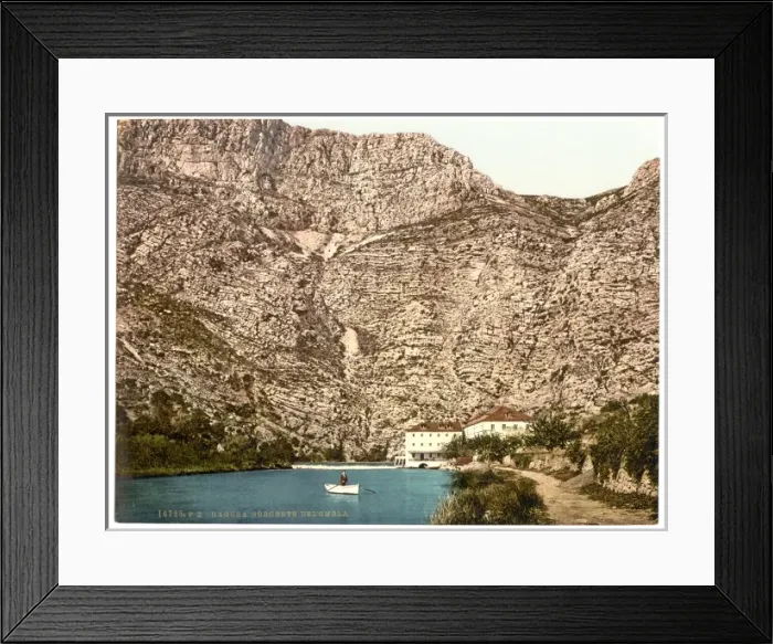 Framed Print : Ragusa, source of the Ombla, Dalmatia, Austro-Hungary Framed Print : Ragusa, source of the Ombla, Dalmatia, Austro-Hungary