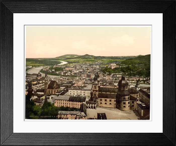 Framed Print : Salzburg, from Maria Plain, Austro-Hungary Framed Print : Salzburg, from Maria Plain, Austro-Hungary
