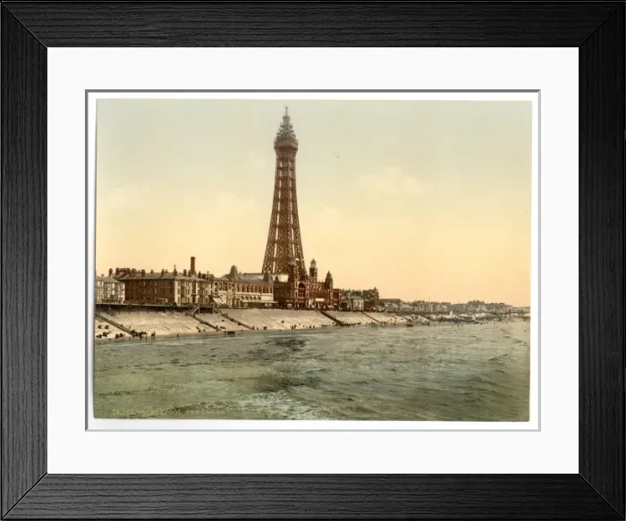 Framed Print : The Promenade and Tower from North Pier, Blackpool, England Framed Print : The Promenade and Tower from North Pier, Blackpool, England