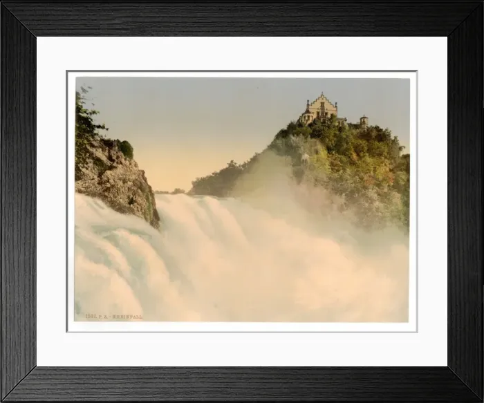 Framed Print : The Falls of the Rhine, from the Rock, Schaffhausen, Switzer Framed Print : The Falls of the Rhine, from the Rock, Schaffhausen, Switzer