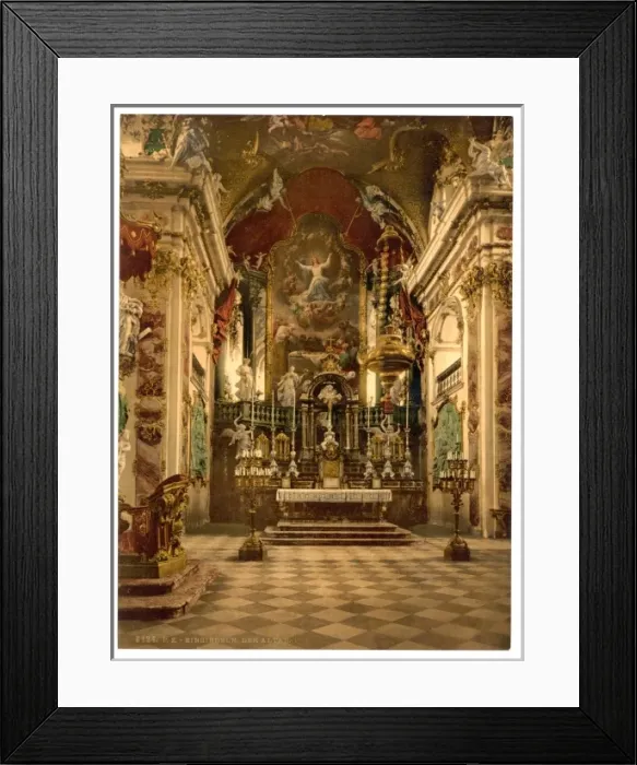 Framed Print : Einsiedeln, the altar in the Pilgrams Church, Lake Lucerne Framed Print : Einsiedeln, the altar in the Pilgrams Church, Lake Lucerne