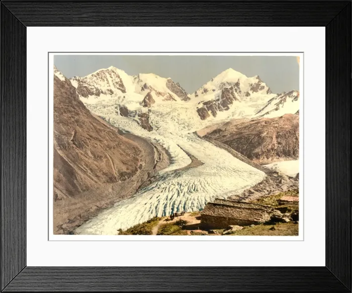 Framed Print : Upper Engadine, Roseg Glacier and Alp Ota, Grisons, Switzerl Framed Print : Upper Engadine, Roseg Glacier and Alp Ota, Grisons, Switzerl