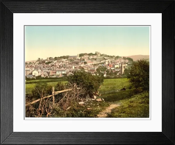 Framed Print : General view, Denbigh, Wales Framed Print : General view, Denbigh, Wales