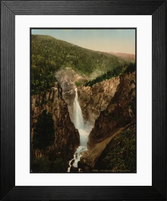 Framed Print : Rjukanfos, Telemarken (i. e, Telemark), Norway Framed Print : Rjukanfos, Telemarken (i. e, Telemark), Norway