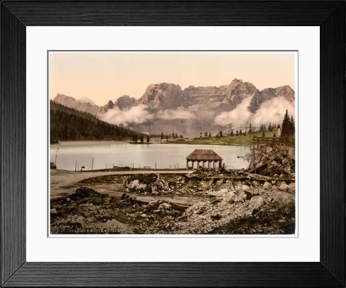 Framed Print : Misurinasee, Sorapiss and Monte Antelao, Tyrol, Austro-Hunga Framed Print : Misurinasee, Sorapiss and Monte Antelao, Tyrol, Austro-Hunga