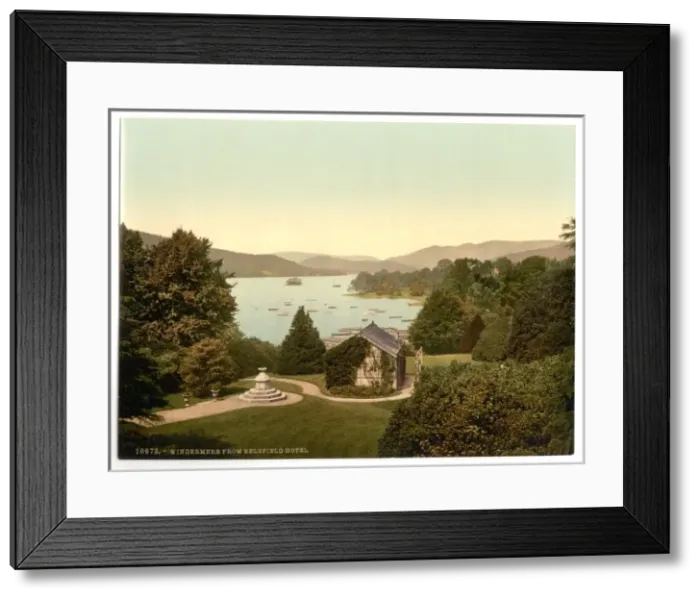 Framed Print : Windermere, from Belsfield Hotel, Lake District, England Framed Print : Windermere, from Belsfield Hotel, Lake District, England
