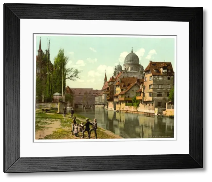 Framed Print : View from the Schutt Isle, Nuremberg, Bavaria, Germany Framed Print : View from the Schutt Isle, Nuremberg, Bavaria, Germany