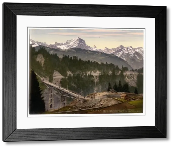 Framed Print : Gryon, the Grand Viaduct, Nand, Canton of, Switzerland Framed Print : Gryon, the Grand Viaduct, Nand, Canton of, Switzerland