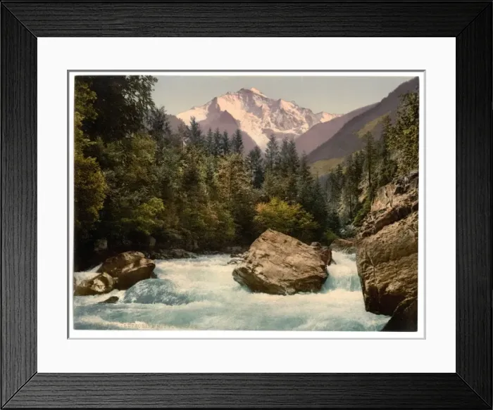 Framed Print : Jungfrau and Lutschine, Bernese Oberland, Switzerland Framed Print : Jungfrau and Lutschine, Bernese Oberland, Switzerland