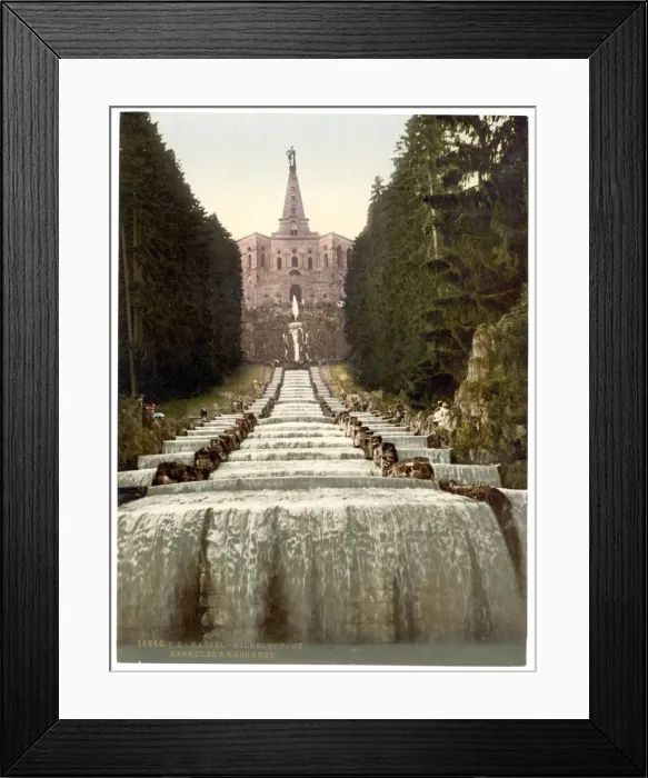 Framed Print : Hercules and Cascades, Wilhelmshohe, Cassel (i. e. Kassel) Framed Print : Hercules and Cascades, Wilhelmshohe, Cassel (i. e. Kassel)