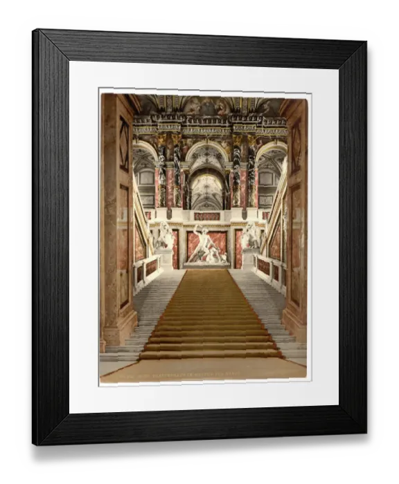 Framed Print : The Museum of Arts, the staircase, Vienna, Austro-Hungary Framed Print : The Museum of Arts, the staircase, Vienna, Austro-Hungary