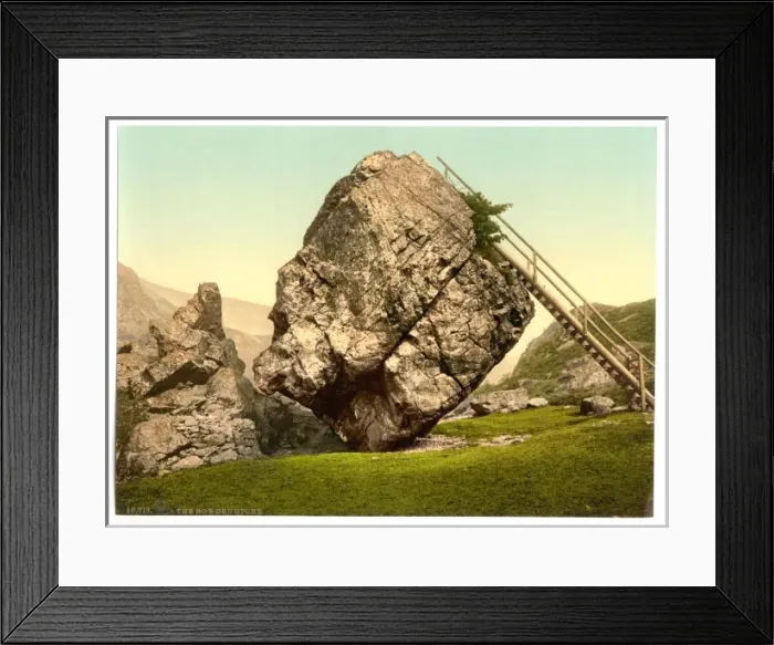 Framed Print : Bowder Stone, Lake District, England Framed Print : Bowder Stone, Lake District, England