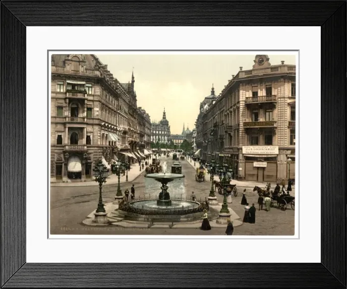 Framed Print : Kaiserstrasse, Frankfort on Main (i. e. Frankfurt am Main), G Framed Print : Kaiserstrasse, Frankfort on Main (i. e. Frankfurt am Main), G