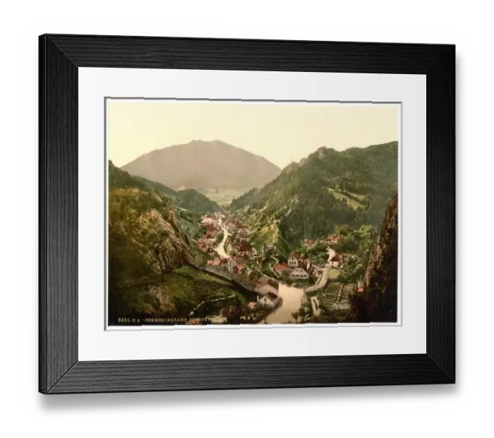 Framed Print : Semmering Railway, Schottwien, Styria, Austro-Hungary Framed Print : Semmering Railway, Schottwien, Styria, Austro-Hungary