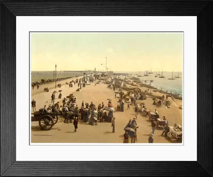Framed Print : Southsea beach, England