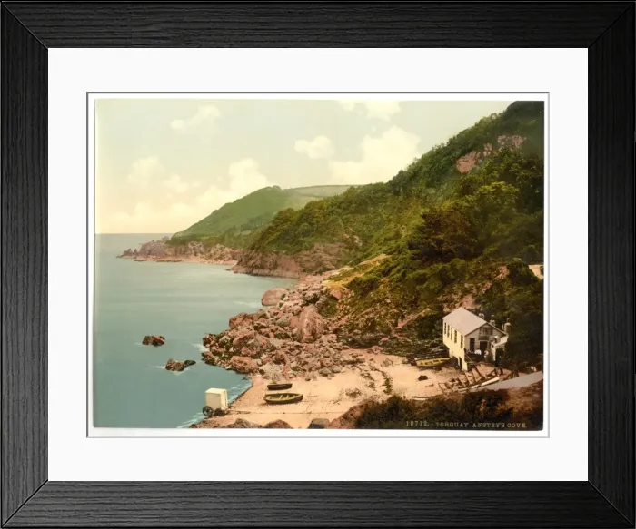 Framed Print : Ansteys Cove, Torquay, England Framed Print : Ansteys Cove, Torquay, England