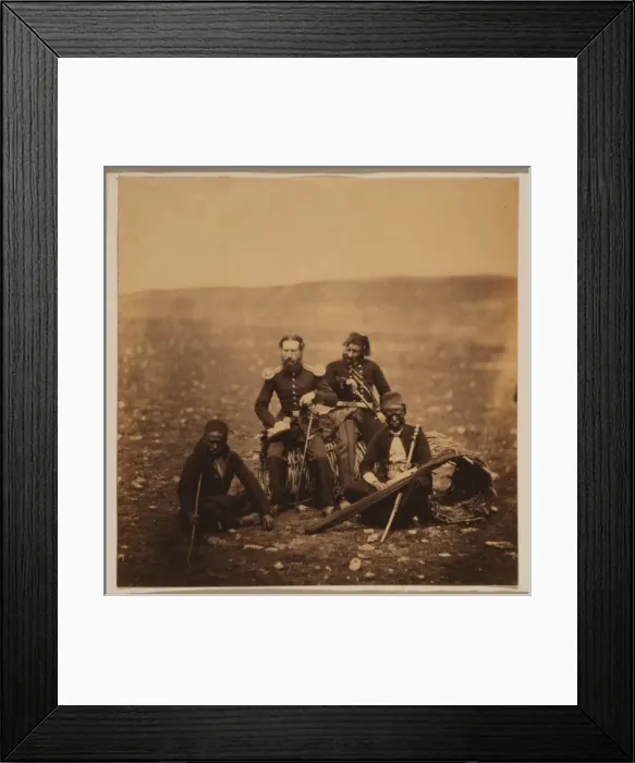 Framed Print : Mr. Thompson of the Commissariat & attendants of Ismail Pach Framed Print : Mr. Thompson of the Commissariat & attendants of Ismail Pach